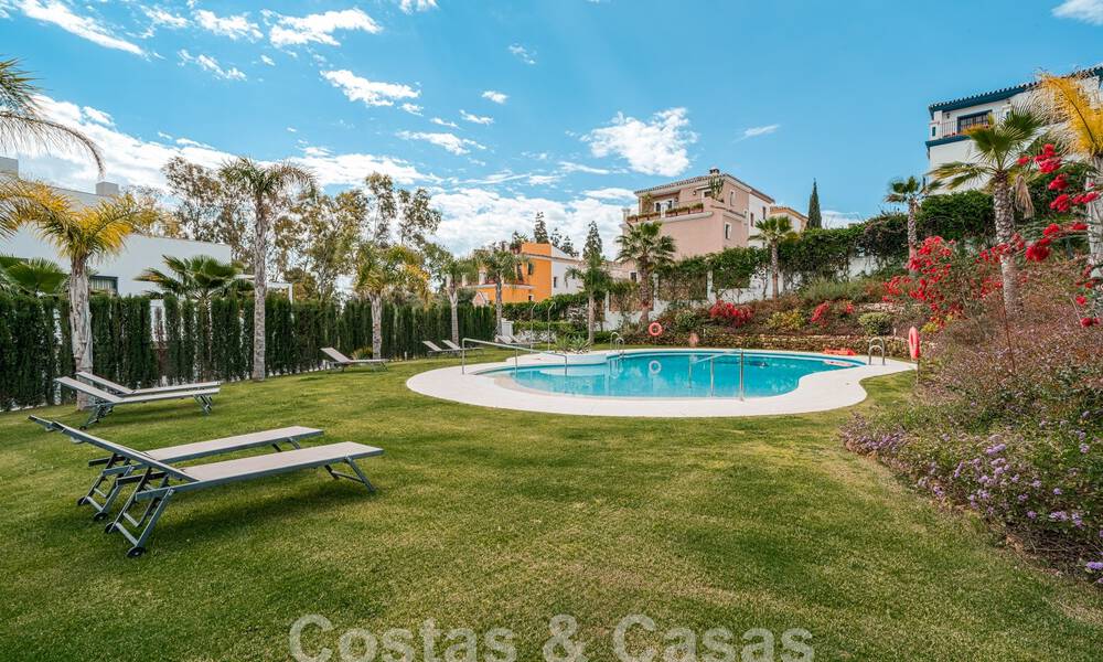 Modern garden apartment for sale with 3 bedrooms in gated complex on Marbella's Golden Mile 58576