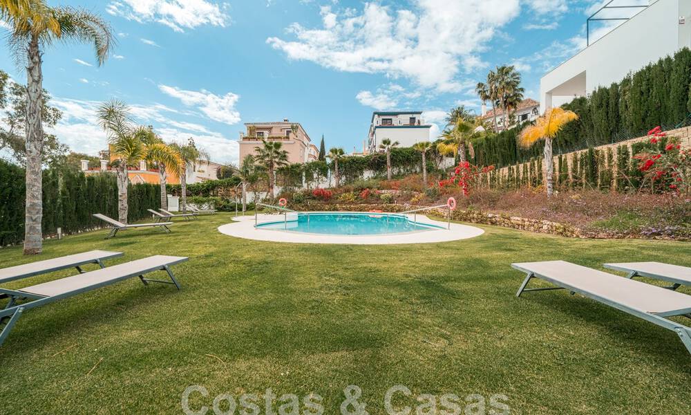 Modern garden apartment for sale with 3 bedrooms in gated complex on Marbella's Golden Mile 58577