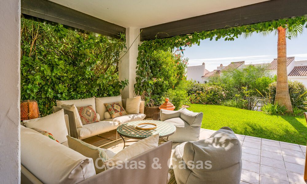 Charming garden apartment for sale in a privileged residential complex in La Quinta, Marbella - Benahavis 58600