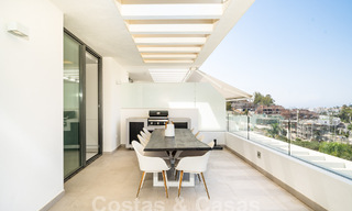Modern design penthouse with spacious terraces for sale on the New Golden Mile between Marbella and Estepona 58793 