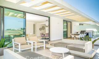 Modern design penthouse with spacious terraces for sale on the New Golden Mile between Marbella and Estepona 58794 