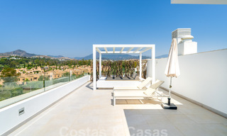 Modern design penthouse with spacious terraces for sale on the New Golden Mile between Marbella and Estepona 58802 