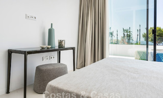 Modernist luxury villa for sale a stone's throw from the beach and all amenities, with sea view in San Pedro, Marbella 58623 