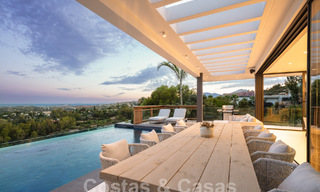 Prestigious, modern luxury villa for sale with breathtaking sea views in gated community in Marbella - Benahavis 58694 