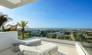 Prestigious, modern luxury villa for sale with breathtaking sea views in gated community in Marbella - Benahavis 58701 