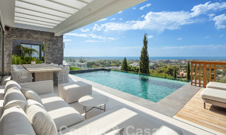 Prestigious, modern luxury villa for sale with breathtaking sea views in gated community in Marbella - Benahavis 58718 