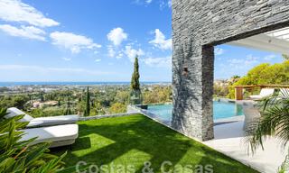 Prestigious, modern luxury villa for sale with breathtaking sea views in gated community in Marbella - Benahavis 58720 