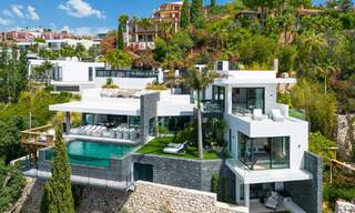 Prestigious, modern luxury villa for sale with breathtaking sea views in gated community in Marbella - Benahavis 58723 