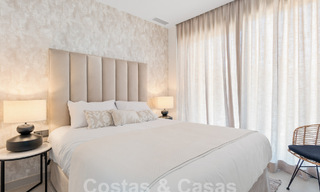 Modernist, semi-detached villa for sale a stone's throw from the beach near Puerto Banus in Marbella 58951 