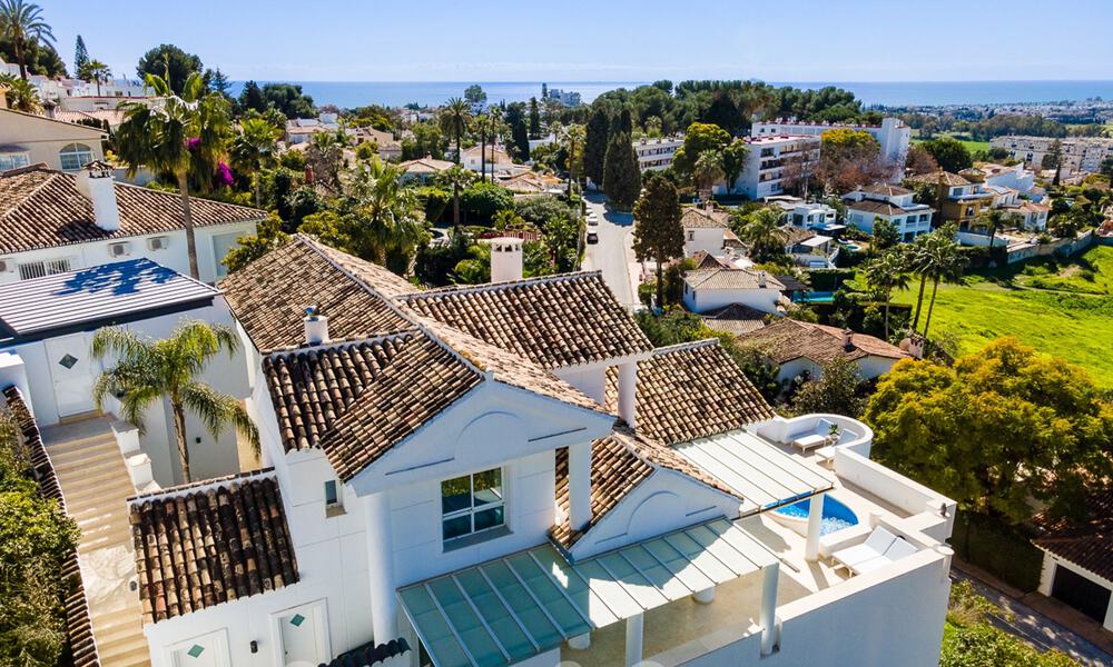 Mediterranean luxury villa with panoramic sea views for sale in Nueva Andalucia's golf valley in Marbella 59102