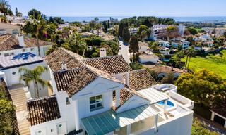 Mediterranean luxury villa with panoramic sea views for sale in Nueva Andalucia's golf valley in Marbella 59102 