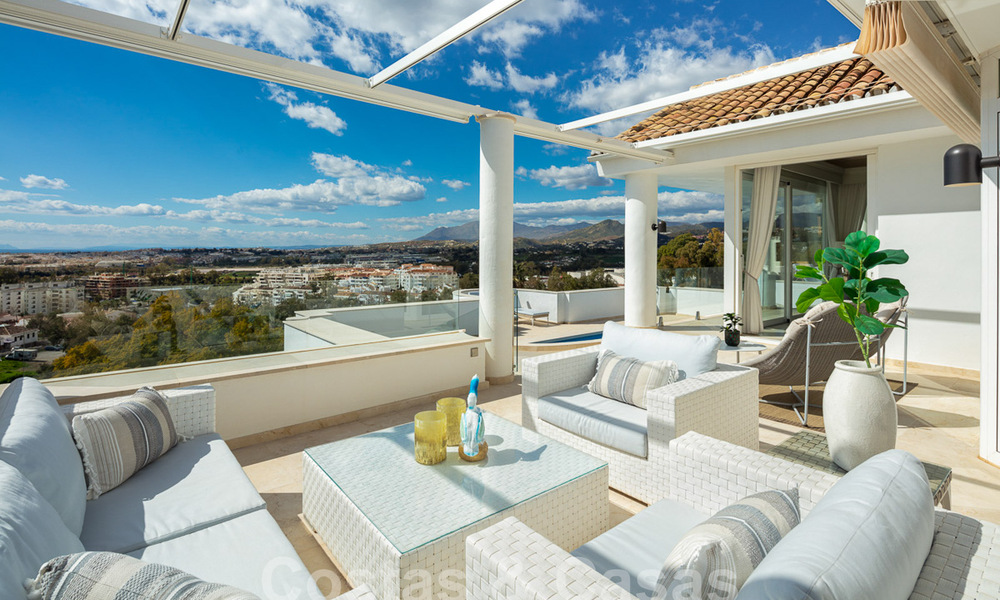 Mediterranean luxury villa with panoramic sea views for sale in Nueva Andalucia's golf valley in Marbella 59106