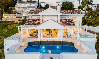 Mediterranean luxury villa with panoramic sea views for sale in Nueva Andalucia's golf valley in Marbella 59115 
