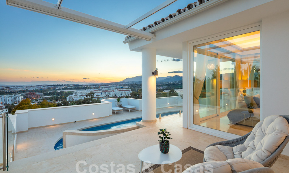 Mediterranean luxury villa with panoramic sea views for sale in Nueva Andalucia's golf valley in Marbella 59134