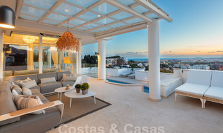 Mediterranean luxury villa with panoramic sea views for sale in Nueva Andalucia's golf valley in Marbella 59135 