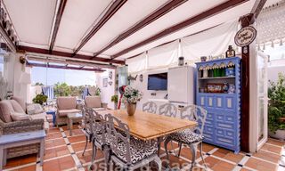 Penthouse for sale with spacious roof terrace and 360° views, a stone's throw from the beach and centre of Puerto Banus, Marbella. Reduced to sell! 59044 