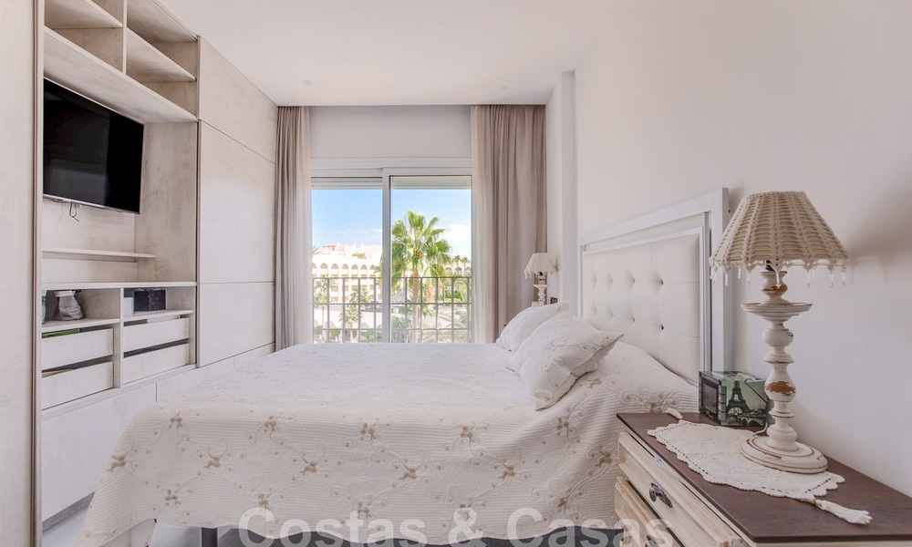 Penthouse for sale with spacious roof terrace and 360° views, a stone's throw from the beach and centre of Puerto Banus, Marbella. Reduced to sell! 59050