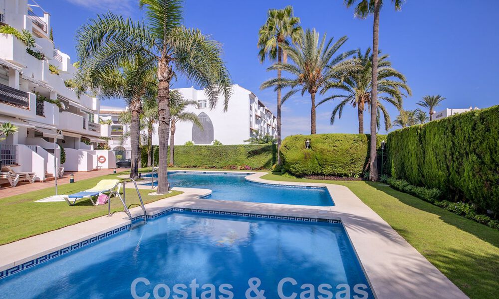 Penthouse for sale with spacious roof terrace and 360° views, a stone's throw from the beach and centre of Puerto Banus, Marbella. Reduced to sell! 59052