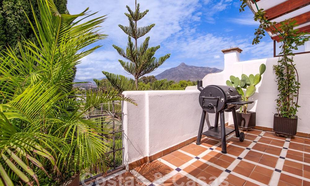 Penthouse for sale with spacious roof terrace and 360° views, a stone's throw from the beach and centre of Puerto Banus, Marbella. Reduced to sell! 59061