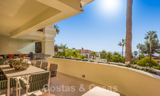 Spacious luxury apartment for sale with panoramic sea views in gated urbanisation on the Golden Mile, Marbella 59791 
