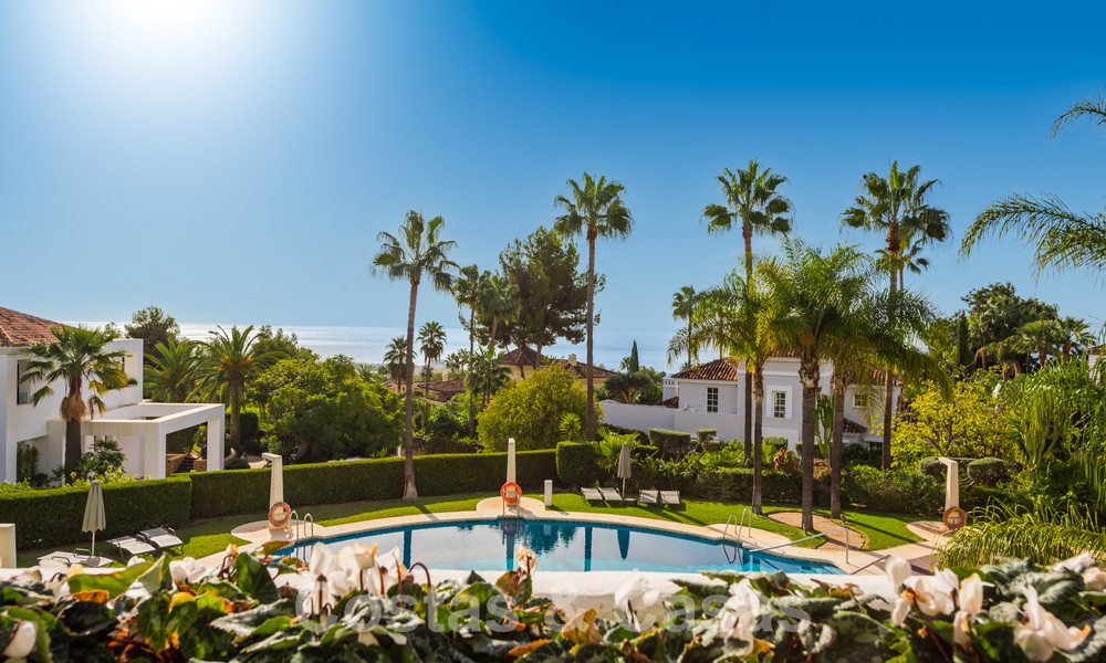 Spacious luxury apartment for sale with panoramic sea views in gated urbanisation on the Golden Mile, Marbella 59792