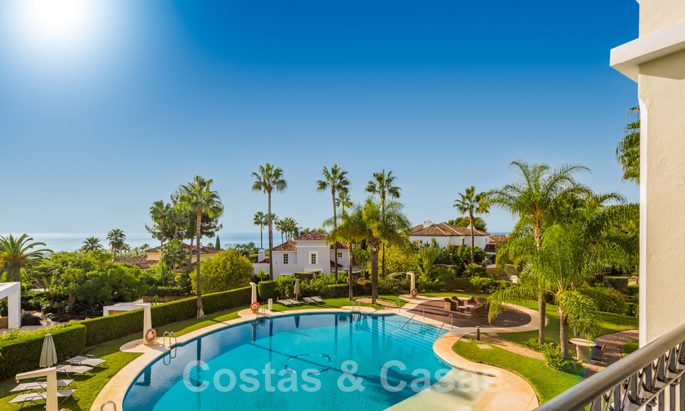 Spacious luxury apartment for sale with panoramic sea views in gated urbanisation on the Golden Mile, Marbella 59793