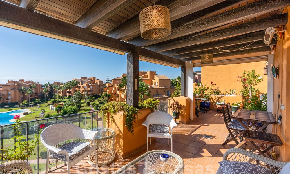 Spacious penthouse for sale in gated beach complex with magnificent sea views in La Duquesa, Costa del Sol 59331