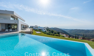 Modern luxury villa for sale with sea views in gated community surrounded by nature in Marbella - Benahavis 59224 