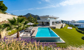 Modern luxury villa for sale with sea views in gated community surrounded by nature in Marbella - Benahavis 59228 