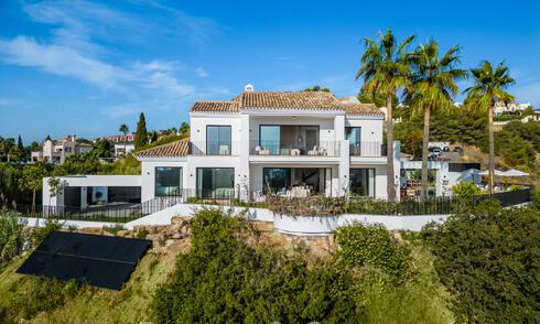 Modern Andalusian luxury villa with unobstructed sea views for sale in gated community of La Quinta, Marbella - Benahavis 59525