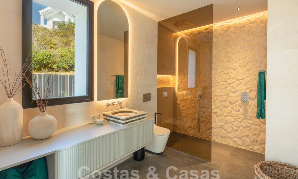 Modern Andalusian luxury villa with unobstructed sea views for sale in gated community of La Quinta, Marbella - Benahavis 59543