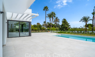 Contemporary new build villa for sale in a preferred golf urbanisation on the New Golden Mile, Marbella - Benahavis 59561 