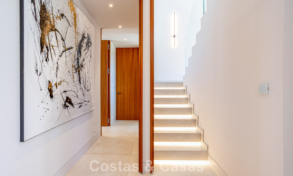 Contemporary new build villa for sale in a preferred golf urbanisation on the New Golden Mile, Marbella - Benahavis 782474