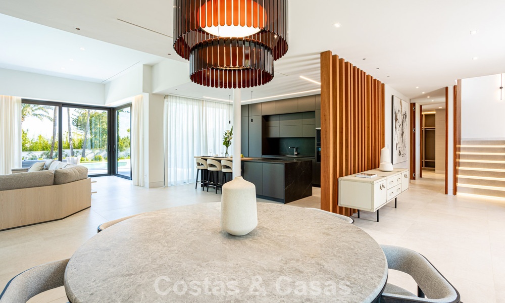 Contemporary new build villa for sale in a preferred golf urbanisation on the New Golden Mile, Marbella - Benahavis 782493