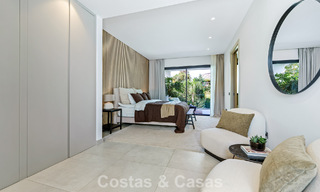 Modern luxury villa for sale in a contemporary architectural style, walking distance from Puerto Banus, Marbella 788889 