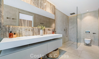 Modern luxury villa for sale in a contemporary architectural style, walking distance from Puerto Banus, Marbella 788891 