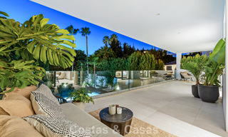 Modern luxury villa for sale in a contemporary architectural style, walking distance from Puerto Banus, Marbella 788919 