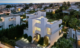 Modern luxury villa for sale in a contemporary architectural style, walking distance from Puerto Banus, Marbella 788925 