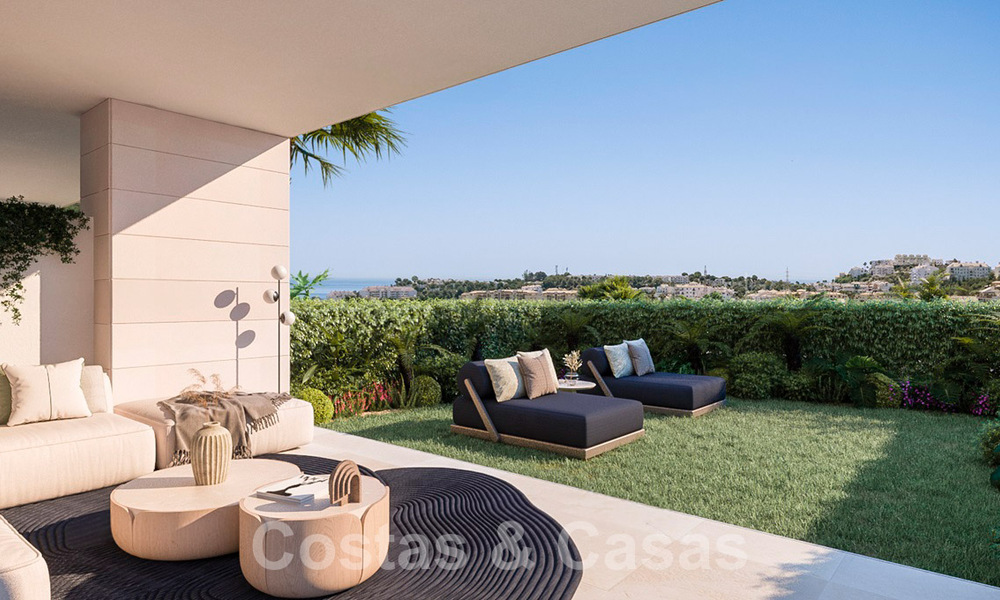 Modern frontline golf apartments with sea views for sale in Mijas - Costa del Sol 59480