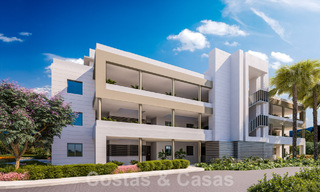 Modern frontline golf apartments with sea views for sale in Mijas - Costa del Sol 59483 