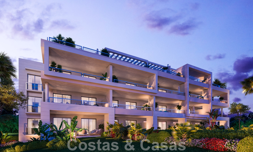 Modern frontline golf apartments with sea views for sale in Mijas - Costa del Sol 59487