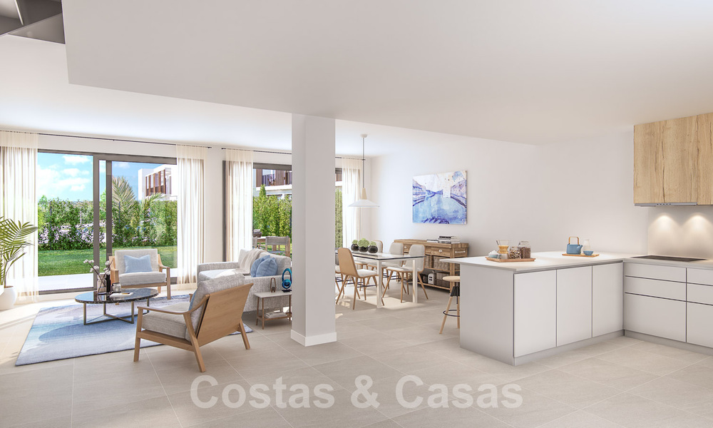 New, modern 4-bedroom townhouses for sale in a prestigious golf resort in San Roque, Costa del Sol 59493