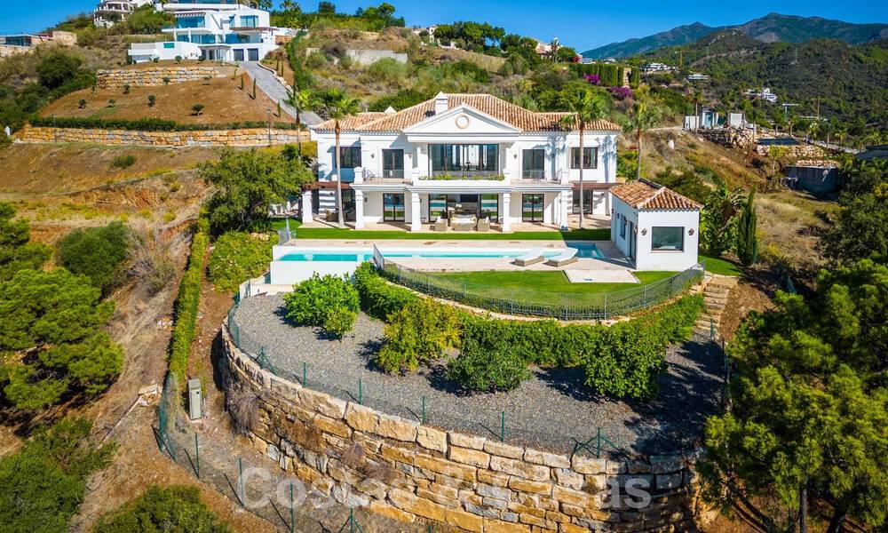 Stately Mediterranean-style luxury villa for sale with stunning panoramic sea views in Marbella - Benahavis 59830