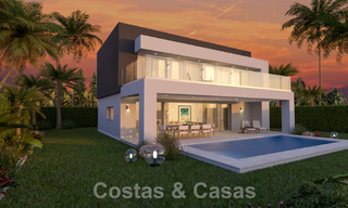 Energy-efficient new-build villas for sale with panoramic sea views in Mijas, Costa del Sol 60050 