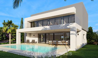 Energy-efficient new-build villas for sale with panoramic sea views in Mijas, Costa del Sol 60055 