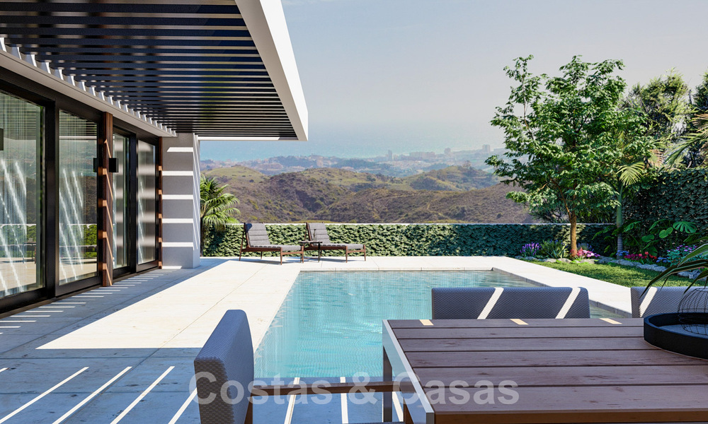 Energy-efficient new-build villas for sale with panoramic sea views in Mijas, Costa del Sol 60075