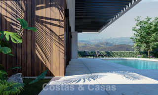 Energy-efficient new-build villas for sale with panoramic sea views in Mijas, Costa del Sol 60077 