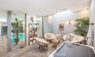Sophisticated luxury villa for sale in exclusive golf resort with panoramic views in La Quinta, Marbella - Benahavis 60414 