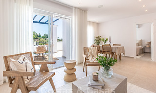 Contemporary renovated penthouse for sale with spacious terrace and sea views in La Quinta golf resort, Benahavis - Marbella 60623 