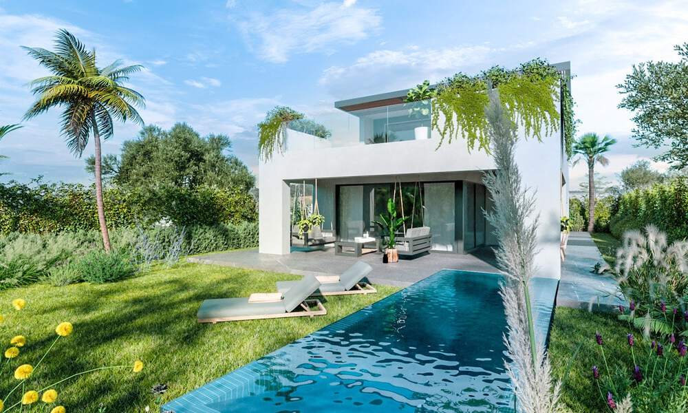 New on the market! 8 modern luxury villas, frontline golf, on the New Golden Mile between Marbella and Estepona 60522